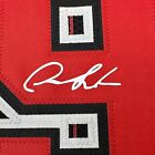 Framed Facsimile Autographed Dennis Rodman 33x42 Black Reprint Laser Auto Jersey