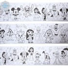 Disney 100 Giant Coloring Roll Set With 16 Crayons  20 Ft Drawing Paper For Kids
