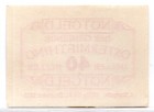 1920 Austria Ostermiething Notgeld 40 Heller Note  1620 
