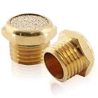 12 Pcs 1 4  Npt Pneumatic Mufflers Brass Sintered Bronze Air Silencers