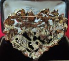 Large Flower Heart Brooch Pin Rhinestone Crystal Valentine Floral Art Jewellery