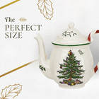 Spode Christmas Tree Candy Cane Teapot   Large Teapot With Lid