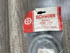 Schwinn Stingray Krate Combination Steel Chain Bike Lock Silver Glitter Nos Read