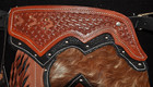 Custom Made Leather Chinks hair On Cowhide new Chaps made In Usa