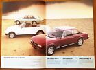 Peugeot 504 Coupe   Cabriolet Sales Brochure  1982  german Text 