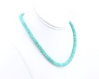 Blue Turquoise Choker  6mm Sky Blue Turquoise Heishi Necklace  Modern Layering