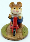 Wee Forest Folk Wff M-152  scooter Mouse   navy Pants  With Wff Box