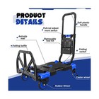 Folding Hand Truck  2 In 1 Portable Heavy Duty Carrying Moving Dolly Cart Wit   
