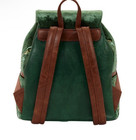 Loungefly Peter Pan Exclusive Green Velvet Quilted Texture Mini Backpack Nwt