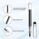 Disposable Fountain Pens Fine Point Nib Black Ink 12 Pcs For Writing School