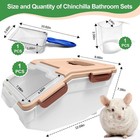Spacious Dust Bath House For Chinchillas Guinea Pigs Squirrels With Removable