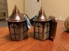 Vintage 1900s Arts   Crafts Copper Sconce Porchlight Fixture   Artolier Brand