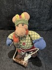 Dan Dee Collector s Choice Plush Moose W  Winter Scarf   Wooden Skis