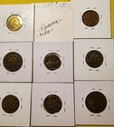 Antique Lot 8 Diff  Golden D  Mann Good For Trade Tokens So  Bend  In  3 Variety