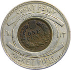 Buffalo Ny  1901 Pan American Encased  Indian Head Cent   1805 