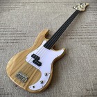 Fretless Electric Bass Guitar  full-size  W  Rosewood Fretboard  Natural Finish