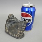 2p Vintage Alaskan Canadian Native Inuit Soapstone Carving Lot Signed Dimu Igloo