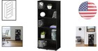 Compact 4-tier Multimedia Storage Tower - Organize Your Dvds   Cds Effortlessly