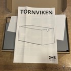 Ikea Tornviken Storage Pull Out Box Grey 003 589 66 16 X 34 Cm New