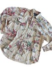 Vintage Ralph Lauren Cowboy Print Rodeo Western Button Up Shirt Beige 10