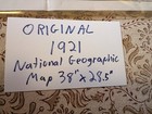 Rare Original 1921 Map Asia   Adjoining Europe With A Portion Of Africa Nat Geo