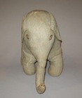 Antique Vtg 19th C 1800s Large Folk Art Stuffed Elephant Child Toy Amish Aafa
