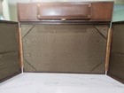 Antique Victorian Folding Leather Writing Letter Desk Box Italy Early 1900s