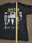 Justin Timberlake 2013-14 20 20 Experience Concert Tour Black T Shirt Sz Medium 