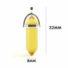 48pc Chakra Quartz Glass Crystal Point Healing Gemstone Pendant Necklace Stone