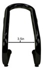 Pit Posse Motorcycle Universal Removable Wheel Chock 3 1 2  Wide-black