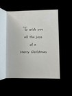Vtg Unused Hallmark Xmas Greeting Card Children Picking Gifts From Santa   s Bag