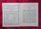 Vintage Sheet Music America Forever  March By E  T  Paull 1898 - Excellent