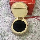 Vintage 1994 Santa Head Ornament Trinket Box W  Hinge   Box Christmas