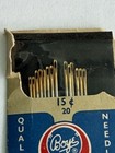 Vintage Boye 20     15 Needles With Envelope
