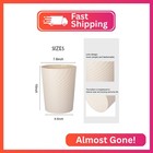 Uujoly Plastic Small Trash Can Wastebasket  Garbage Container Basket For Bathroo