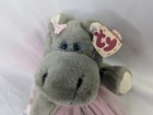 Ty Attic Treasures Grace Hippo Plush 12 Inch 1993 Stuffed Animal Toy