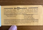Vintage 1977 Disney 8 Adventures In The Magic Kingdom Ticket Book  A b c Tickets