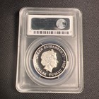 Tuvalu - Pcgs Pr69dcam Fr Buffalo High Relief 1 Oz  Silver Coin W Rainbow Toning