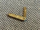 1960 s Miniature Intercast Metal Folding Pocket Knife Charm Nos - Set Of 3