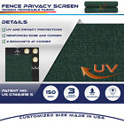 Customize 8ft Privacy Screen Fence Green Commercial Windscreen Shade Cover1-250