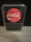 Coca-cola Collectible Round With Red Logo In Protective Case