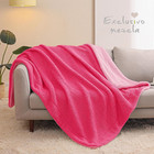 Reversible Sherpa Fleece Throw Blanket  50x60 Inches
