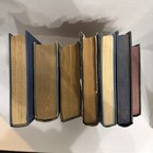 Lot Of 7 Blue   Shades Of Blue Old Vintage Antique Rare Hardcover Books