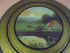 Vintage Farm Scene By Pond Flue Cover