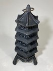 Vintage Cast Iron 5-story Japanese Pagoda Garden Hanging Lantern 13  Tall