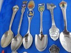 Misc Souvenir Spoon Lot Of 30 - Enamel Bowl  Silverplate  Vintage  All Us  Nice
