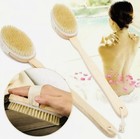 Long Handle Wooden Bath Body Brush Detachable Soft Bristle Shower Scrub