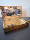 Vintage Makeup And Cigarette Compact Case Wristlet 1940 s