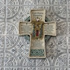 Vintage Irish Home Blessing Cross Wall Plaque Celtic Christian 6x8 5 Abbey Press