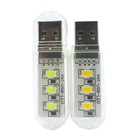 2 10pcs Mini Portable Bright 3 Led Night Light Usb Lamp For Pc Laptop Reading
